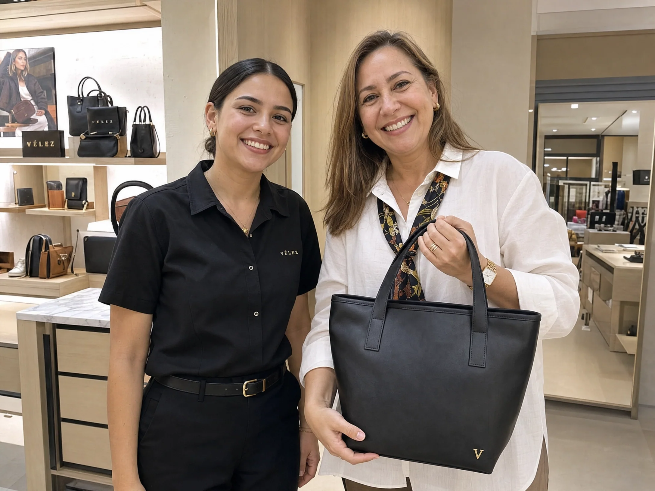 Cliente en tienda Vélez